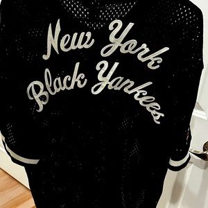 Black baseball jersey NY